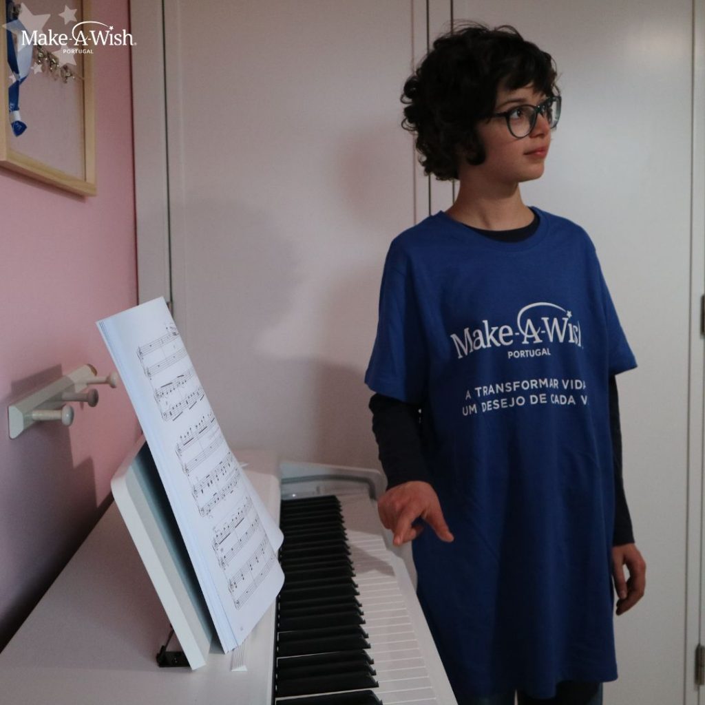 Make-A-Wish  A Matilde gostava de ter um piano