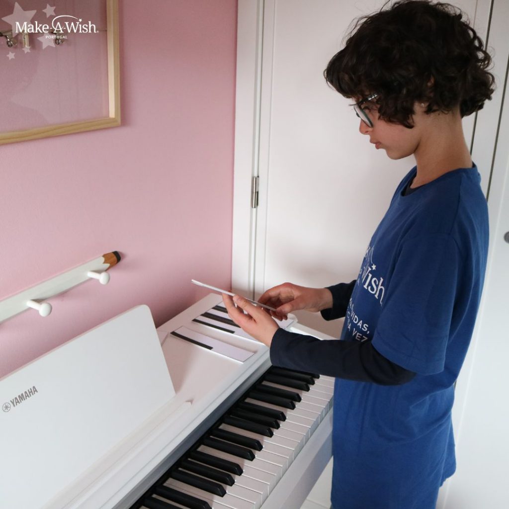 Make-A-Wish  A Matilde gostava de ter um piano