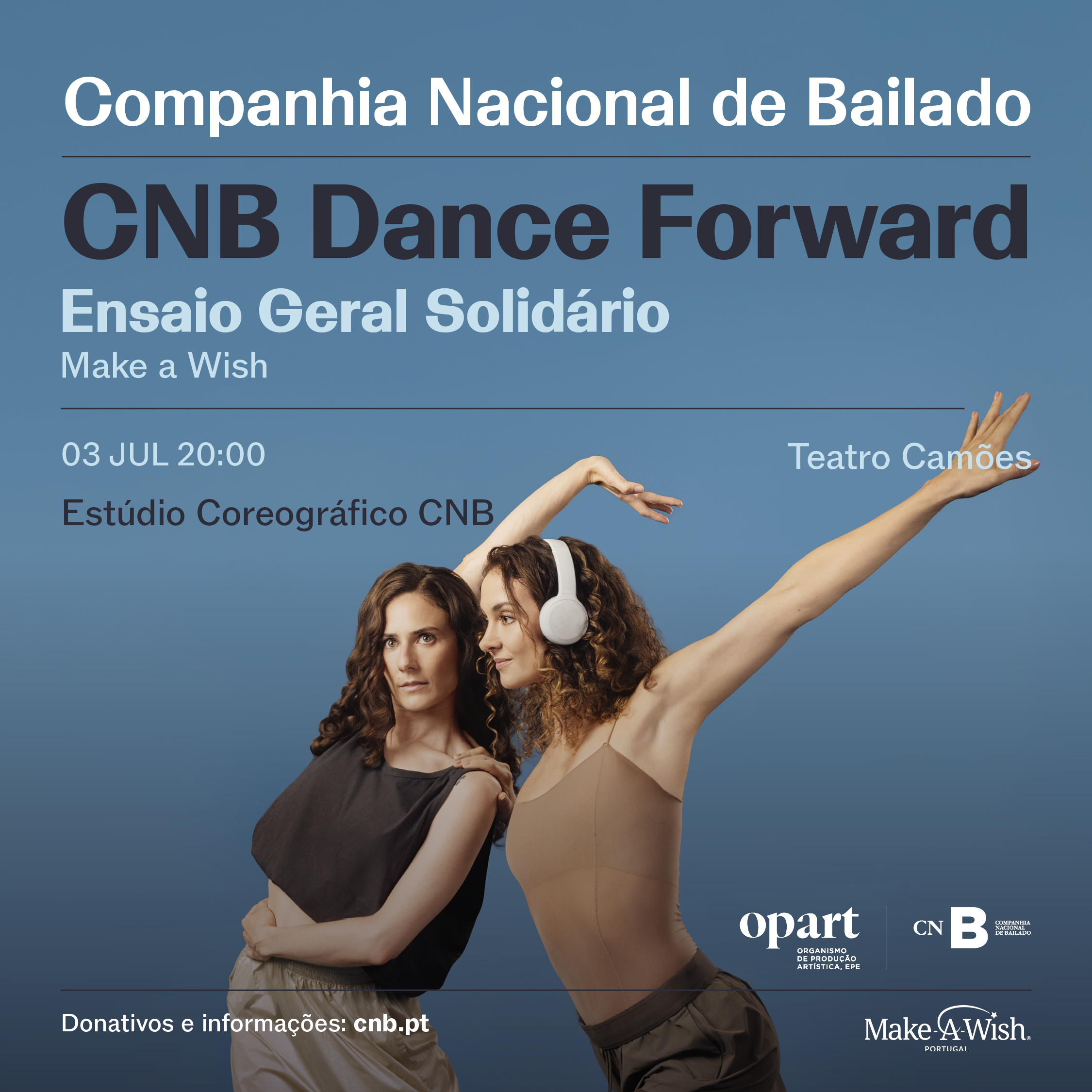 Convite Ensaio Geral Solidário CNB Dance Forward - 12€